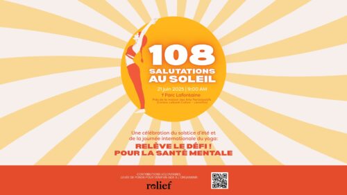 Affiche de l'évènement des 108 salutations au soleil par Ashtangi Nomad